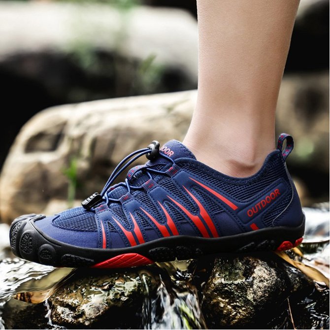 Men's Water Sneakers Waterproof  Diving Footwear lace-up breathe Shoes quick-drying