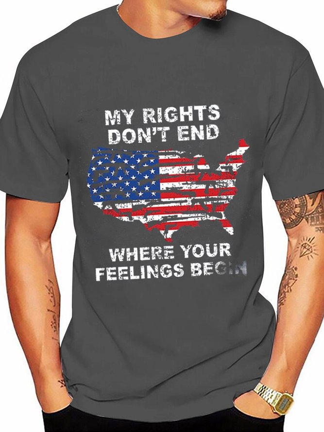My Rights Don't End Where Your Feelings Begin Men Tee