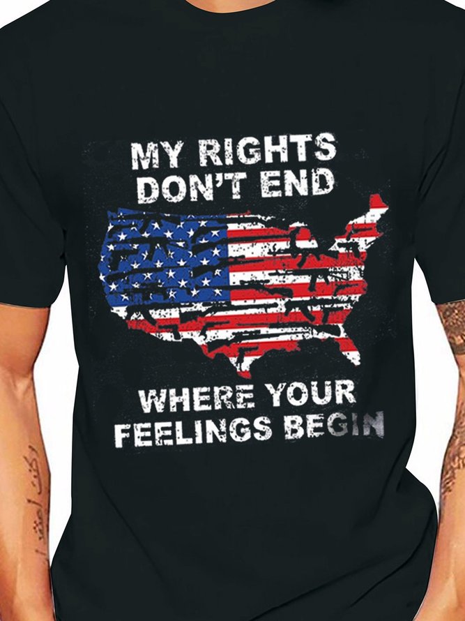 My Rights Don't End Where Your Feelings Begin Men Tee