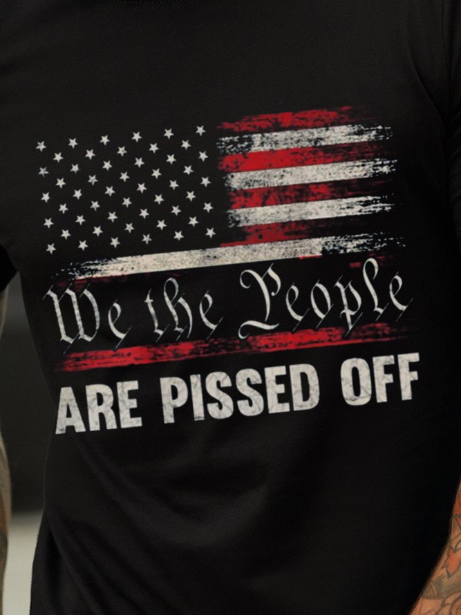 We The People Are Pissed Off Memorial Day Men's Patriotic T-Shirts & Tops