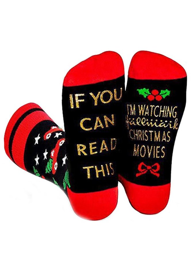 I'm Watching Christmas Movies Socks