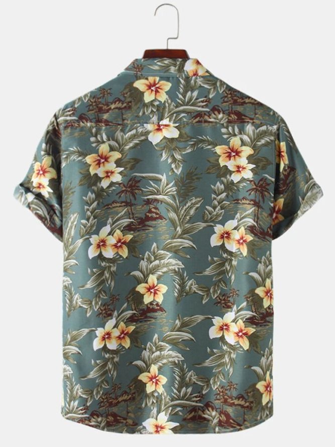 Palm Wave Men's Hawaiian Shirt 5XL