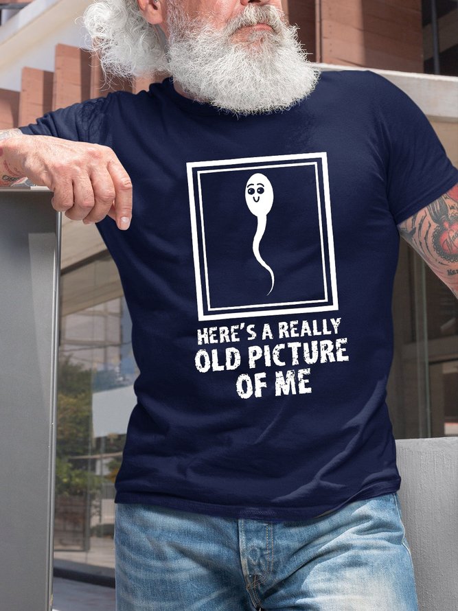 Funny Old Man Birthday Gift Crew Neck T-shirt
