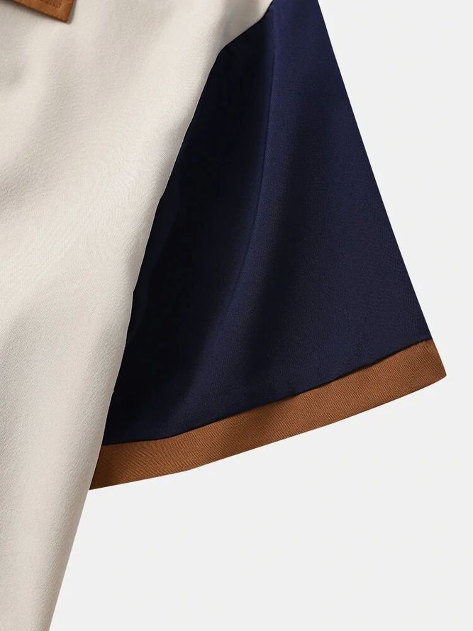 Mens Plain Cotton-Blend Casual Series Wrinkle Free Plus Siz Shirts