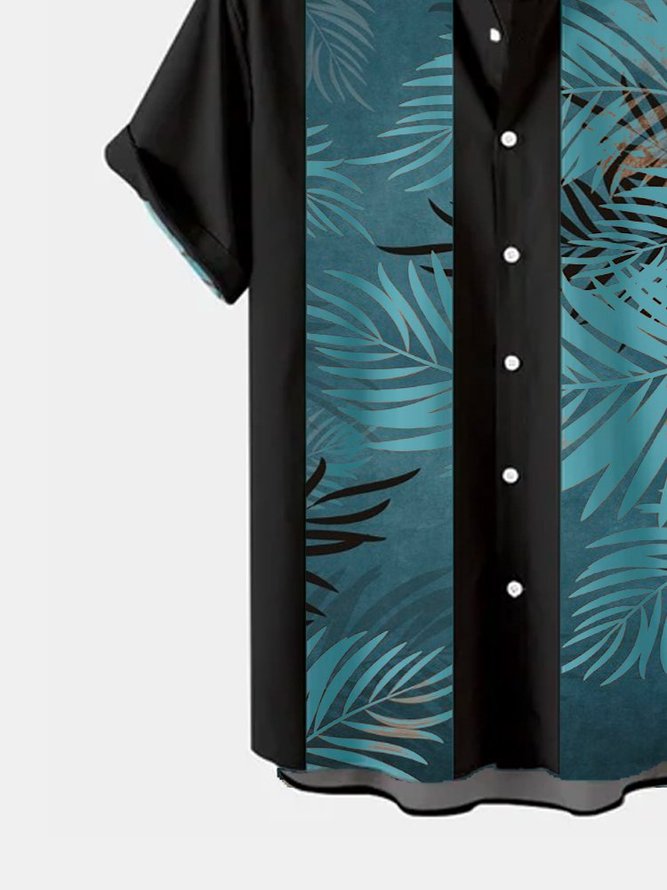 Men's Retro Loose Hawaiian Beach Breathable Short Sleeve Shirt
