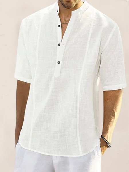 Mens Basic Series Half Sleeve Plus Size Shirts | Shirts | Cotton-Blend ...