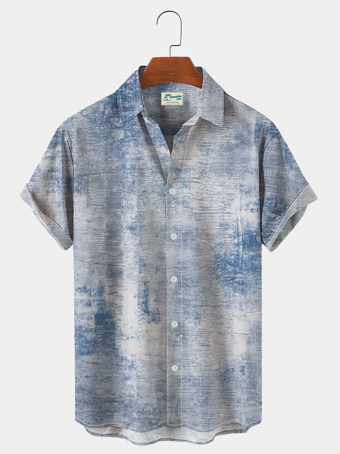 Men's Resort Hawaiian Seersucker Wrinkle Free Shirt