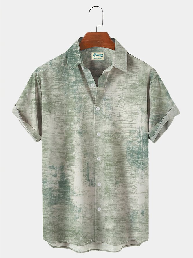 Men's Resort Hawaiian Seersucker Wrinkle Free Shirt