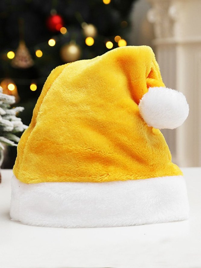 Fluff/granular Fleece Fabric Holiday Christmas Hats