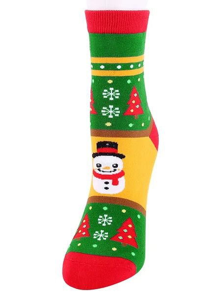 Christmas Socks Print Warm Tube Socks