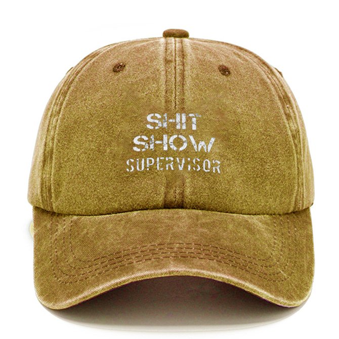 Royaura 50'S Vintage Washed Men's Shit Show Supervisor Hat