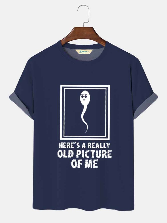 Royaura Funny Old Man Birthday Gift Crew Neck T-shirt