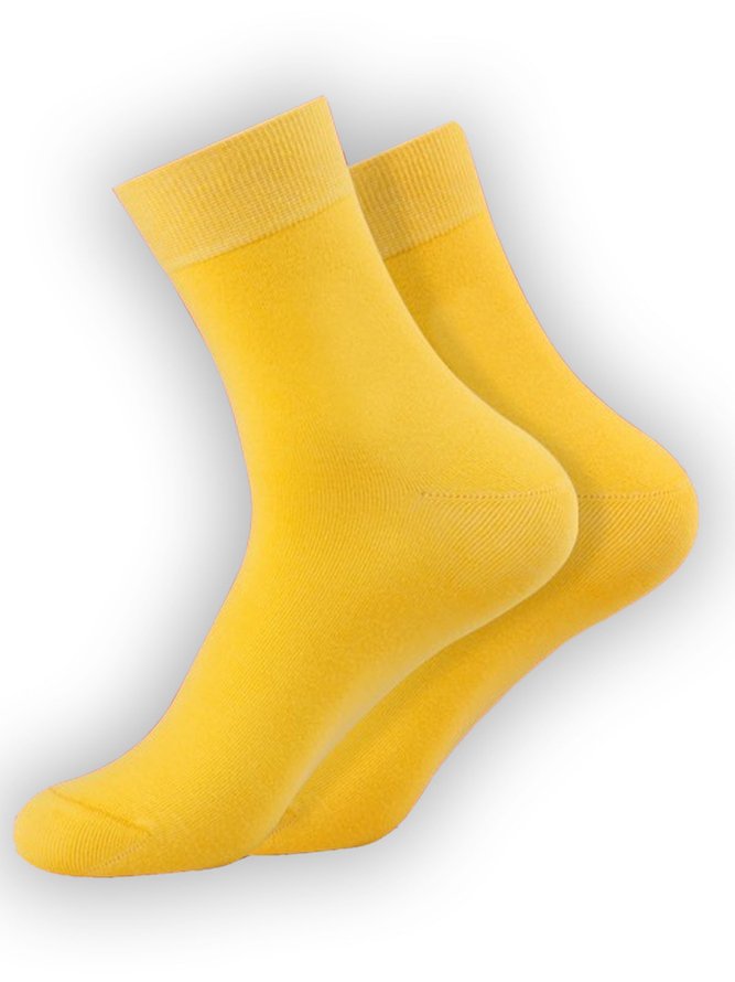 Royaura Comfortable Yellow Men's Socks