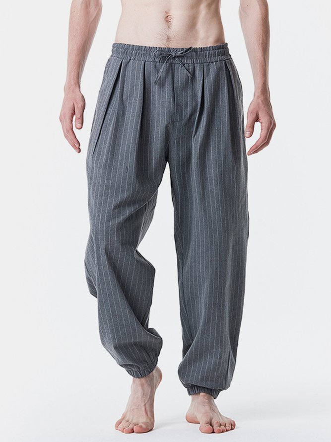 Royaura Striped Basics Men's Lounge Pants Men's Loose Pants