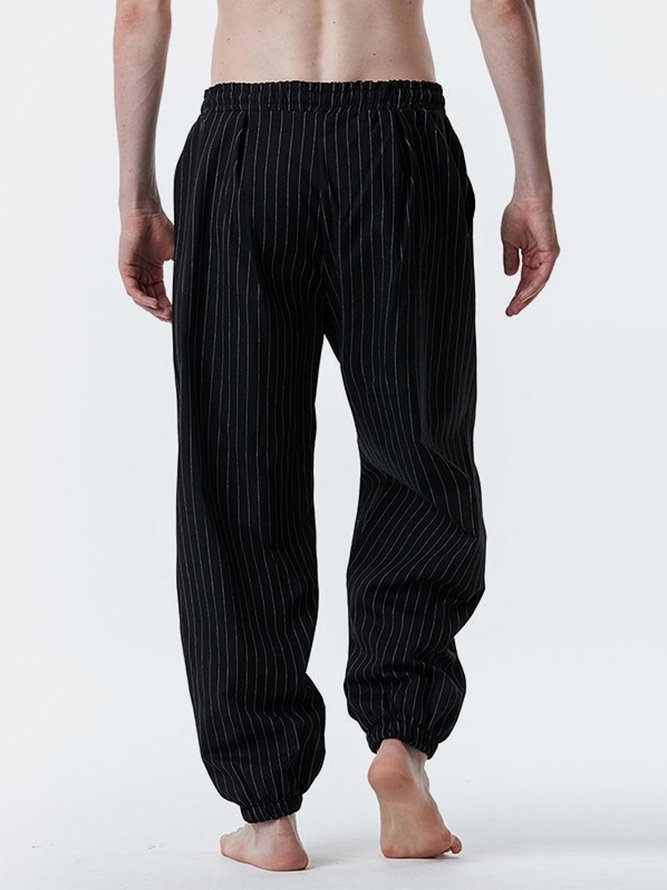 Royaura Striped Basics Men's Lounge Pants Men's Loose Pants