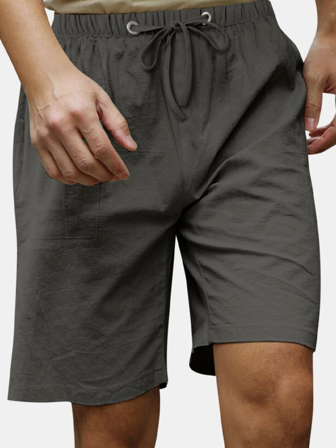 Royaura Nature  Fiber Shorts Men's Casual Beach Shorts Summer Basic Shorts