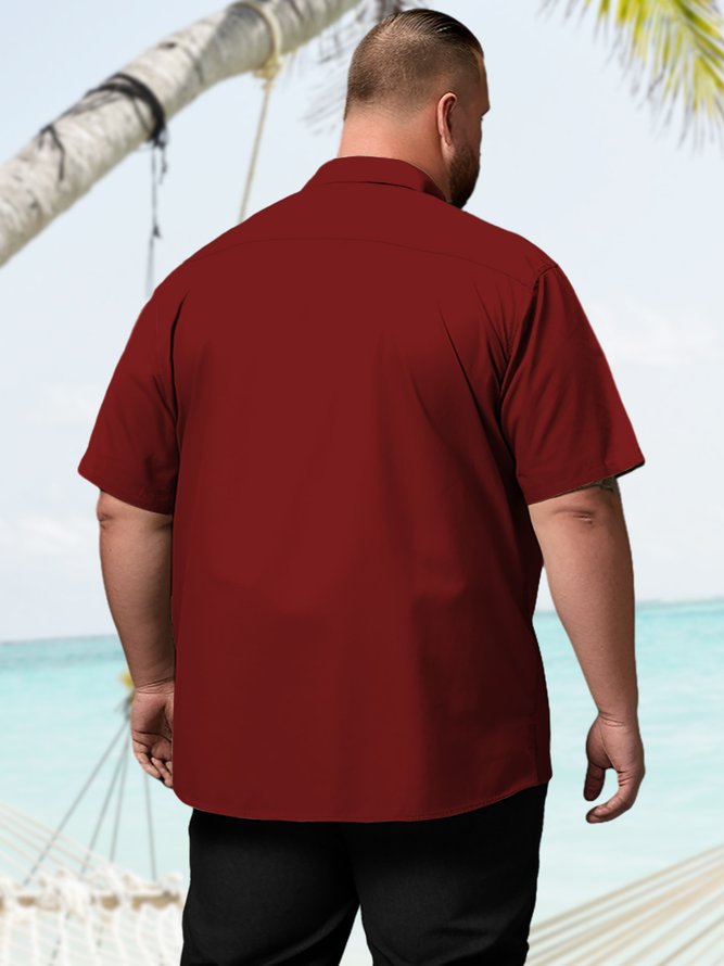 Big & Tall Retro Bowling Style Slogan Men's Shirts royaura