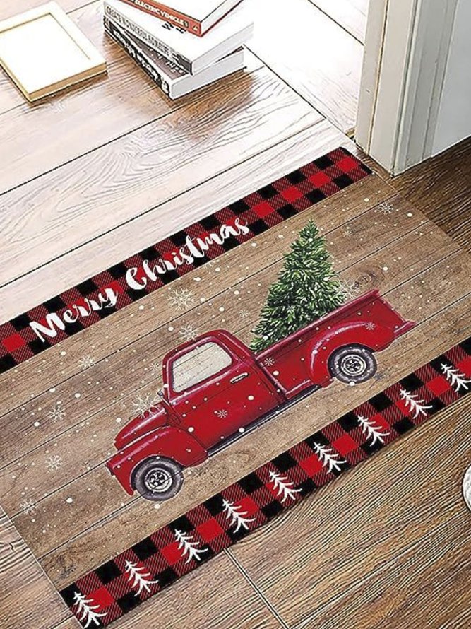 Royaura Home Christmas Holiday Ornaments Cartoon Carpet Truck Christmas Tree Decoration