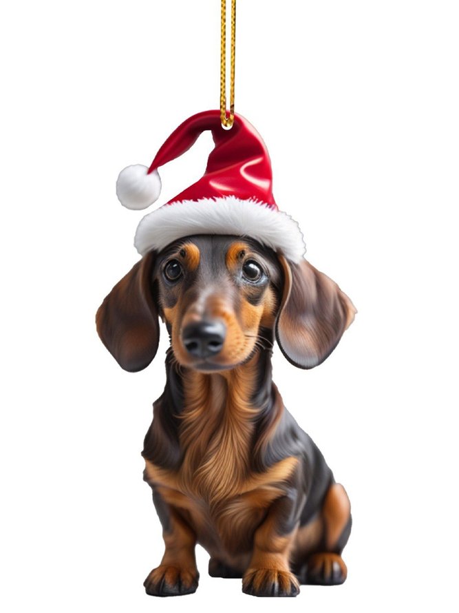 Royaura Christmas Dog Car Pendant