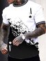 Men's  Fashion Ace Porker 3D Printed T-Shirt Loose Crew Neck Shirts Tee Tops