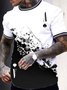 Men's  Fashion Ace Porker 3D Printed T-Shirt Loose Crew Neck Shirts Tee Tops