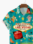 Royaura Retro Las Vegas Vacation Hawaiian Poker Printed Shirt