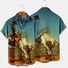 Shirt Collar Vintage Animal Shirts & Tops