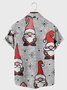 Christmas Carton Santa Shirts Men's Short Sleeve Tops