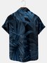Men's Casual Plant Print Short-Sleeved Shirt