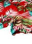 Men Women Flowers Plant Hawaiian Beach Vacation Red Printed Shirts