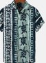 Men's Vacation Ocean Turtle Casual Printed Tribal Shirts & Tops