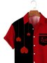 Men's Casual Valentine's Day Cartoon Design Shirt With Pockets