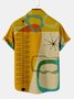 Yellow Geometric Urban Series Cotton-Blend Shirts & Tops