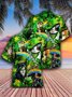 Mens Saint Patrick's Day Cats Shamrocks Hawaiian Shirt