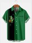Men's St. Patrick's Day Creative Design Short Sleeve Shirt With Pockets