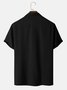 Men‘s Black Comfortable-Blend 1950 Vintage Bowling Retro Camp shirts