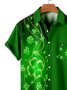 St. Patrick's Day Men's Shirts Holiday Collection Clover Print Shirts and Tops