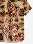 Men's Vintage Hawaiian Shirt Beach Resort Print Cotton Blend Shirt