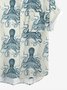 Men's Casual Ocean Creatures Octopus Print  Short Sleeve Hawaiian Shirt
