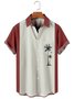Men's Vintage Coconut Tree Hawaiian Shirts Casual Loose Short Sleeve Shirts