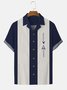 Men‘s Retro Camp Cotton-Blend 50S Vintage Bowling Shirts