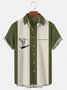 Men's Vintage Blowling Shirts Casual  Easy Care Cocktail Printing Short Sleeve Camp Shirts