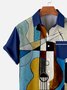 Men's Jazz Abstract Art Pattern Vintage Vacation Short Sleeve Shirt