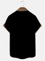 Men's Vintage Casual Breathable Shirts Plus Size Palm Tree Print Short Sleeve Shirts