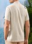 Men's Plain Wrinkle Free Casual Shirts Seersucker Fabric Tops