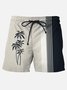Men's Quick Dry Gradient Striped Beach Shorts Plus Size Wrinkle Free Casual Pants