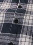 Men's Plaid Chest Pocket Seersucker Wrinkle-Free Short Sleeve Shirt