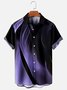 Men's Urban Trend Fashion Casual Shirts Gradient Large Size Wrinkle Free Easy Care Tops