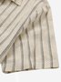 Men's Casual Striped Print Seekers Wrinkle Free Short Sleeve Shirt