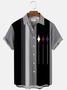 Men's 1950's Bowling Shirts Vintage Casual  Las Vegas Plus Size Tops